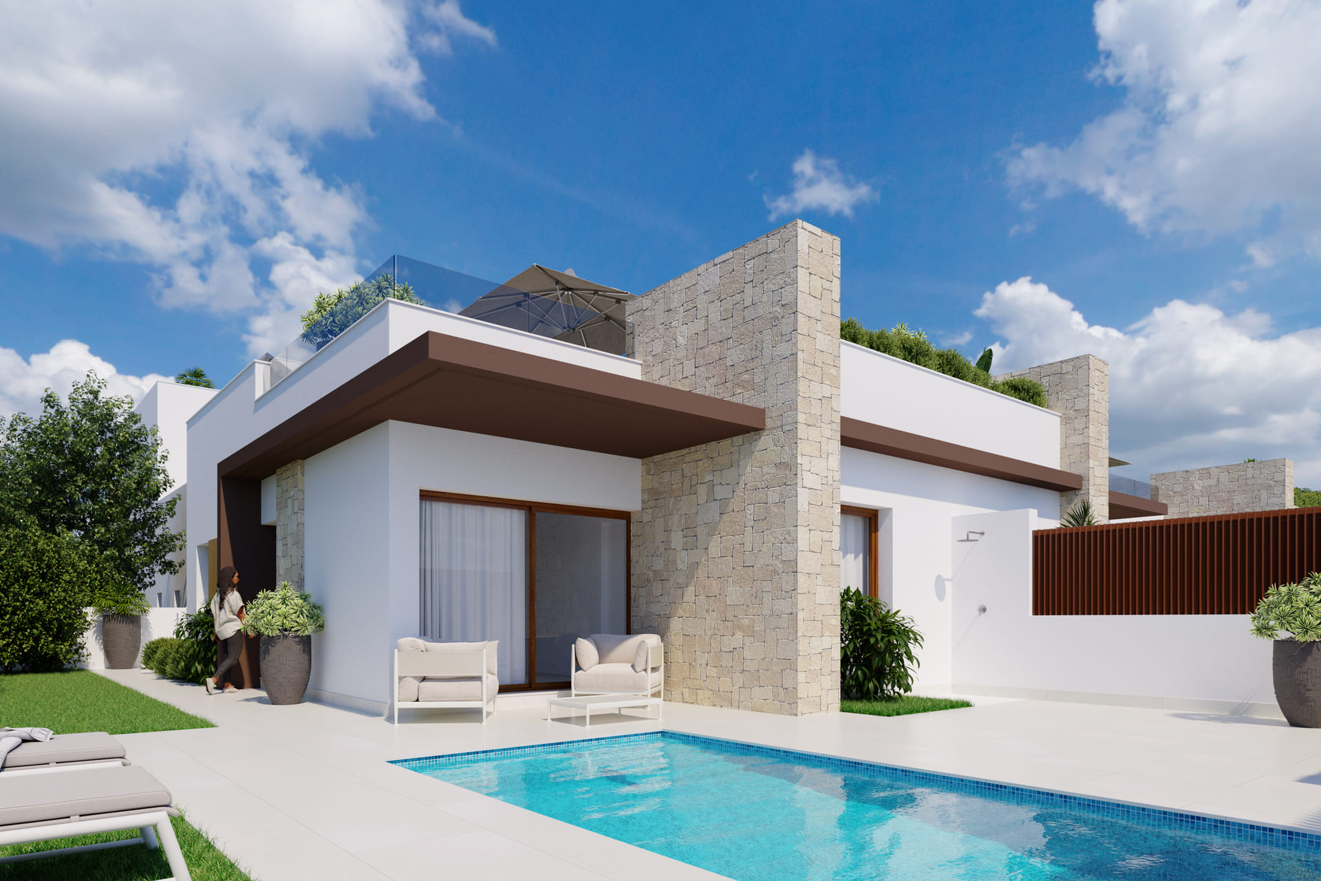 Located in the prestigious area of Orihuela Costa, this set of townhouses offers a unique opportunit - Image 1