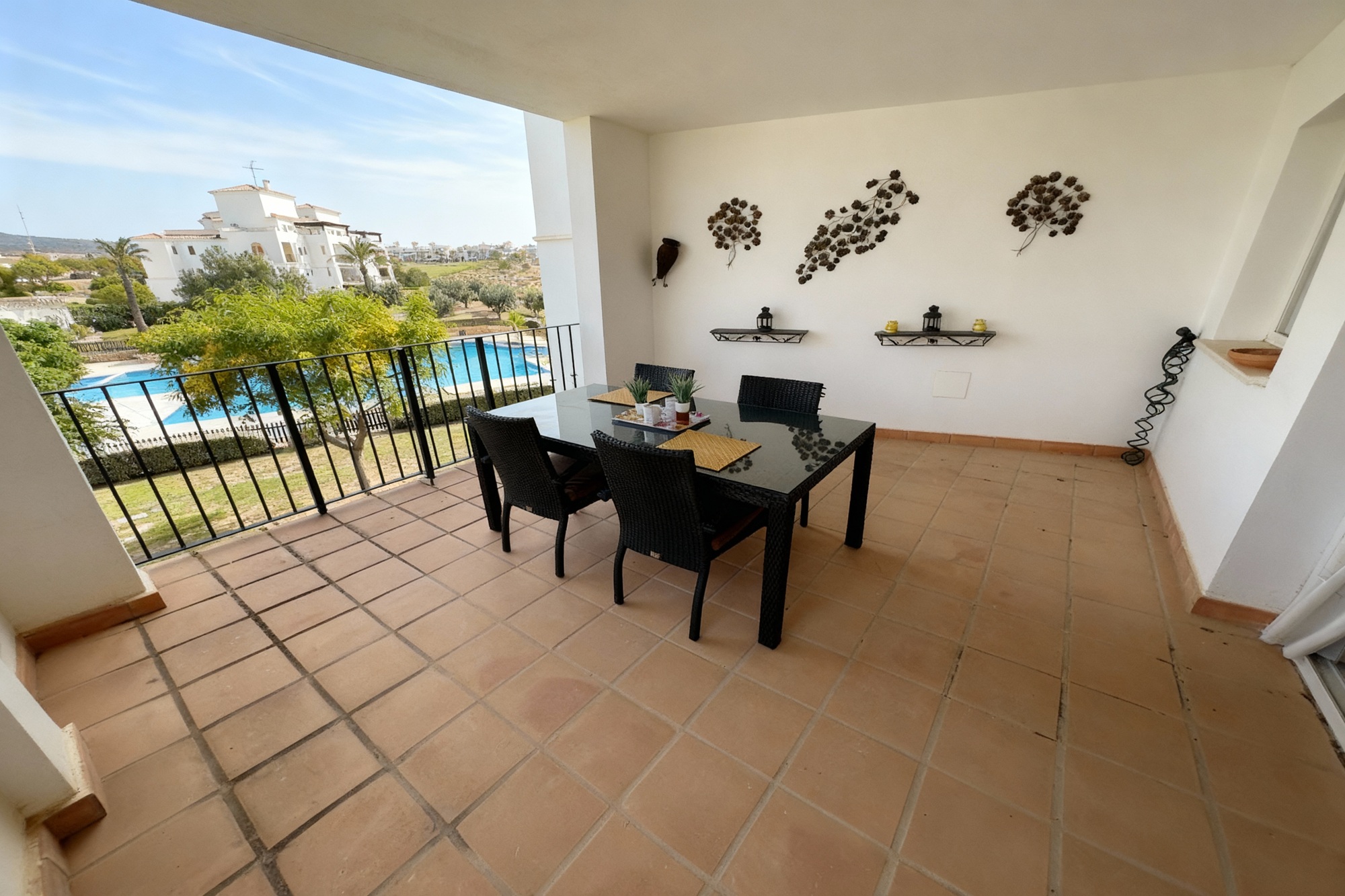 We are thrilled to offer this rare two bedroom two bathroom end apartment on the stunning Hacienda R - Image 1